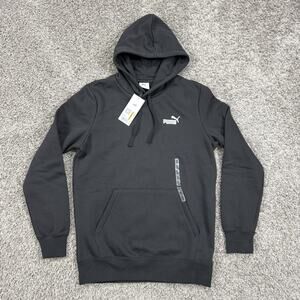 Puma Smal Logo Pullover Black Hoodie Mens S